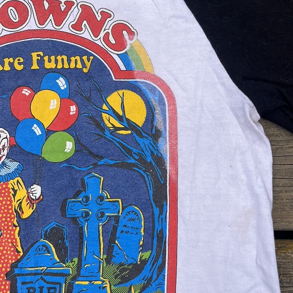 Clowns Are Funny Graphic Raglan Tee - Picture 10 of 14